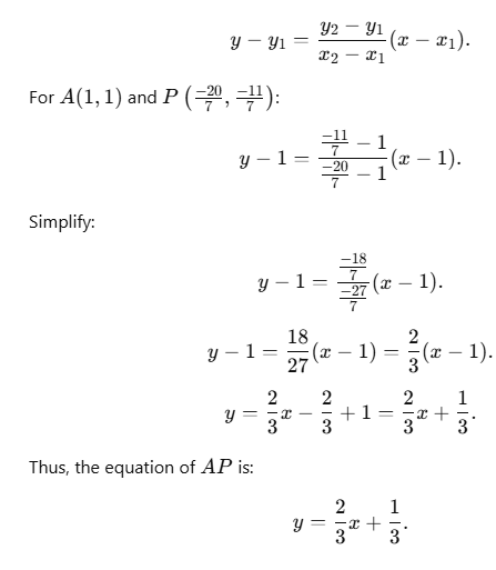 JEE Main Previous Year Questions (2016- 2025): Straight Lines and Pair of Straight Lines