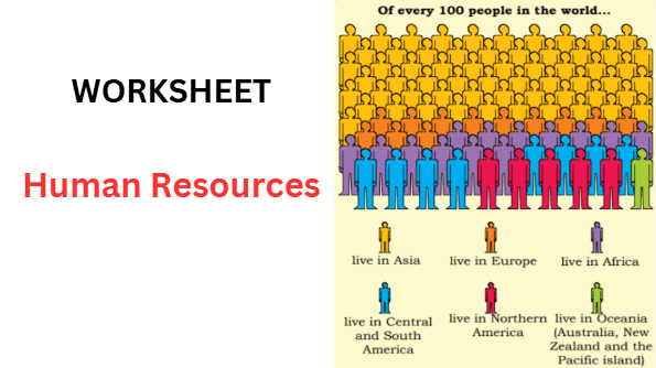 Human Resources Class 8 Worksheet Geography Chapter 5
