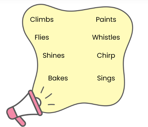 Worksheet: Verb - 1 | English Grammar for Junior Classes - Class 1