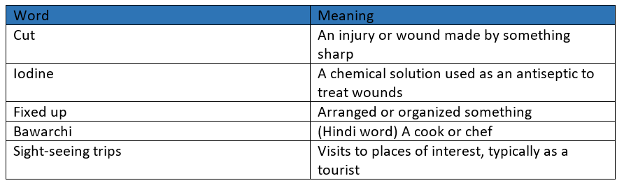 Vocabulary: Bepin Choudhury`s Lapse of Memory | English Class 8