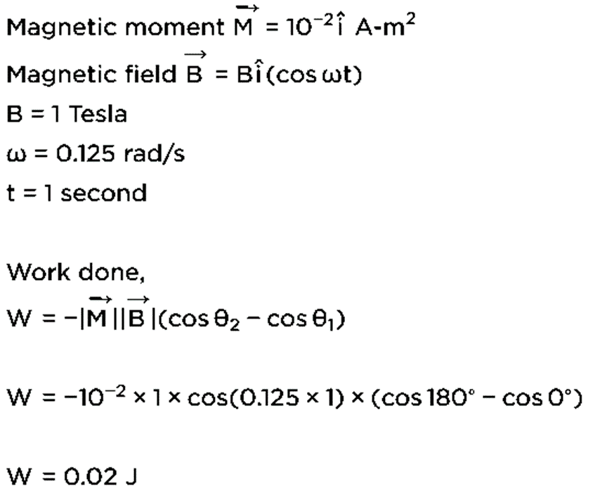 JEE Main Previous Year Questions (2016- 2025): Moving Charges & Magnetism- 1