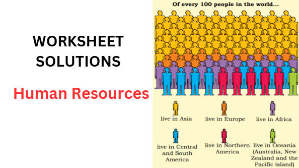 Human Resources Class 8 Worksheet Geography Chapter 5