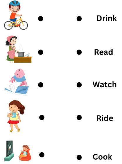 Worksheet: Verb - 1 | English Grammar for Junior Classes - Class 1