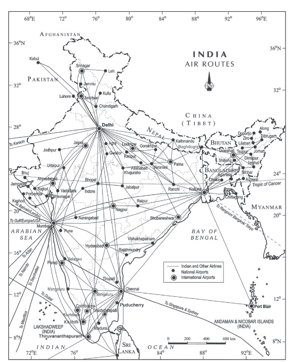 India – Air Routes