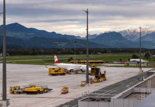 An Aeroplane at Salsburg Airport