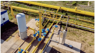 Pipelines transporting natural gas in Ukraine