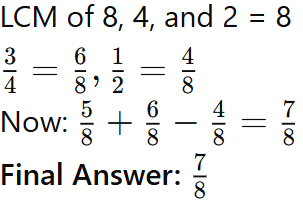 Class 7 Maths Chapter 8 Question Answers - Working with Fractions