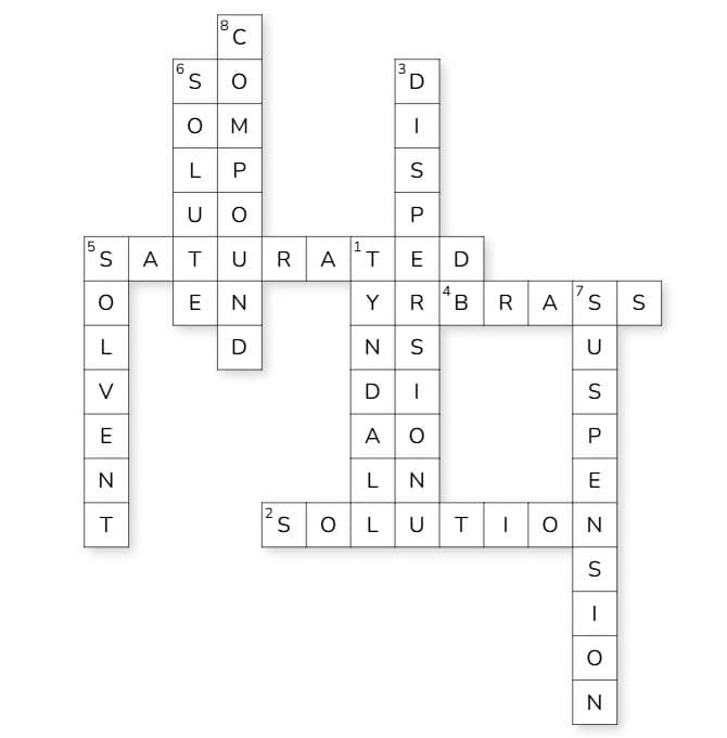 Crossword Puzzle (with answers)