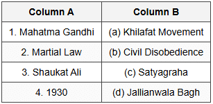 Match the following  Question III