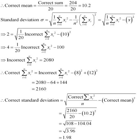NCERT Solutions Class 11 Maths Chapter 13 - Statistics