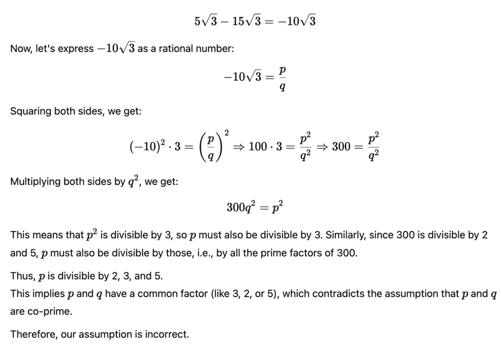 Unit Test (Solutions): Real Numbers | Mathematics (Maths) Class 10