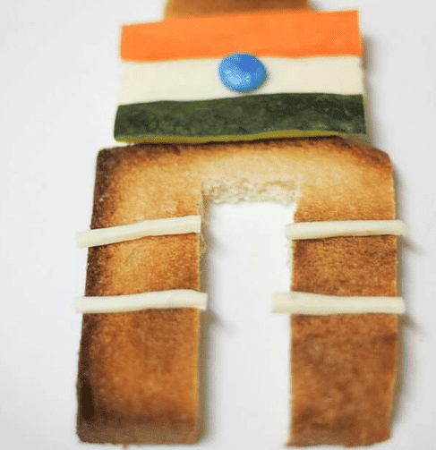 Craft Ideas: India Gate Tricolor Food Art | Hands on Art & Craft - Class 1