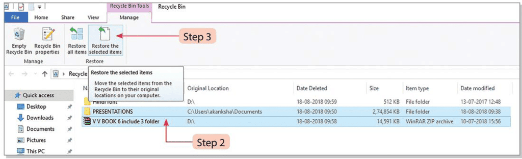 Features of File Management Chapter Notes | Social Science for Year 4