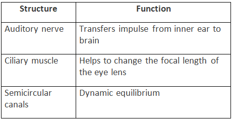 Selina Textbook Solutions: Sense Organs | Biology Class 10 ICSE