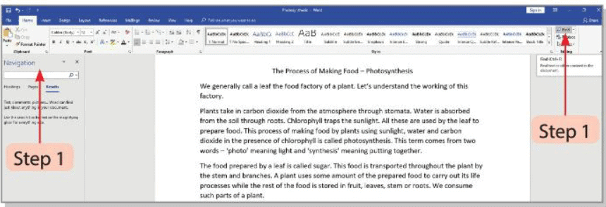 Tools of Word Processor Chapter Notes | Computer Studies Class 4 ICSE