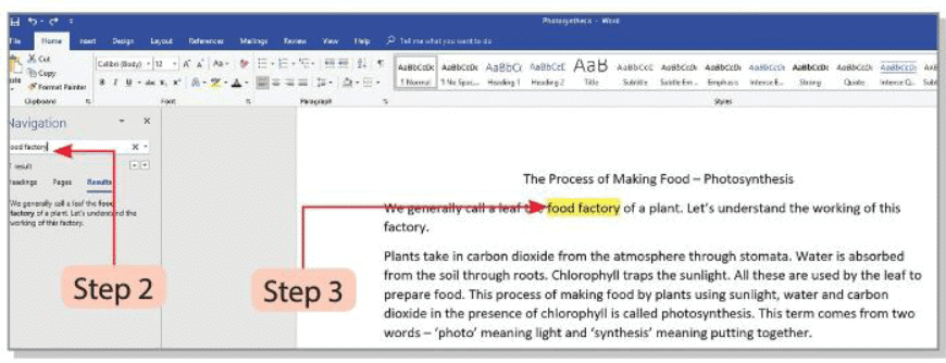 Tools of Word Processor Chapter Notes | Computer Studies Class 4 ICSE