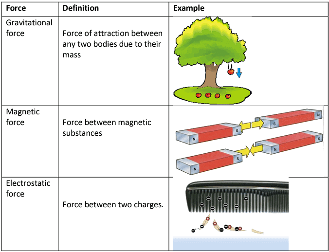Revision Notes: Force | Physics Class 6 ICSE