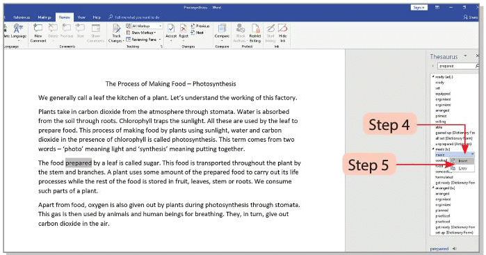 Tools of Word Processor Chapter Notes | Computer Studies Class 4 ICSE
