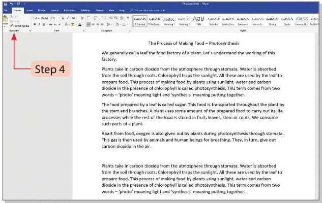 Tools of Word Processor Chapter Notes | Computer Studies Class 4 ICSE