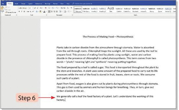 Tools of Word Processor Chapter Notes | Computer Studies Class 4 ICSE