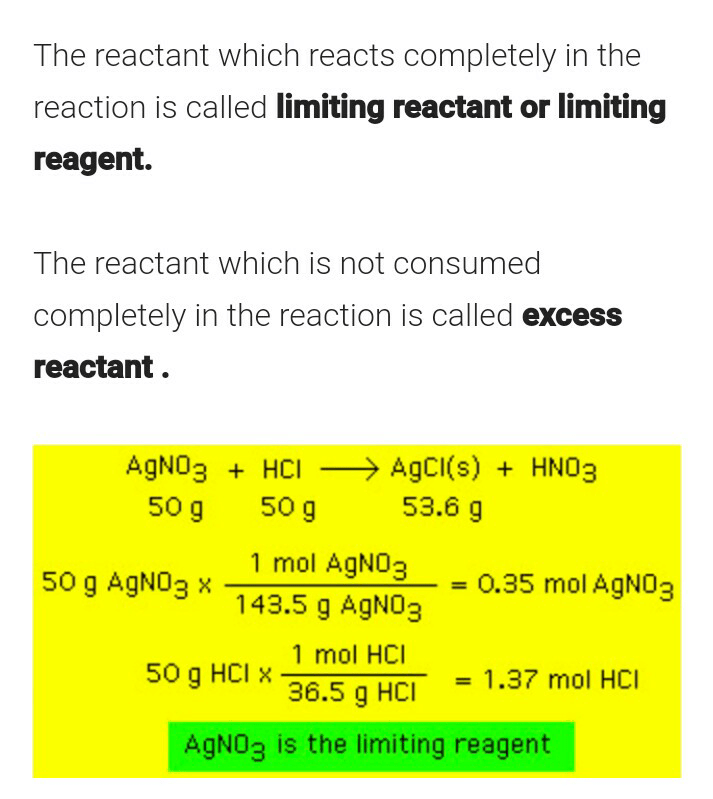 How to Determine Limiting Reagent - NEET