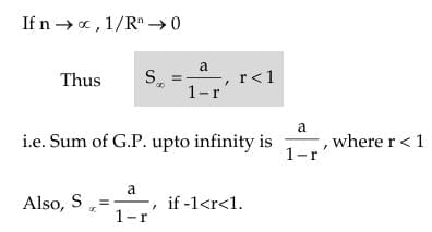Sum of an infinite geometric series