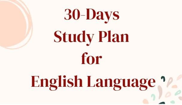 30-Day Study Plan for English Language for Banking Exams | English Language for Banking Exams - Bank Exams