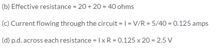 Lakhmir Singh & Manjit Kaur: Electricity, Solutions- 3 | Science Class 10