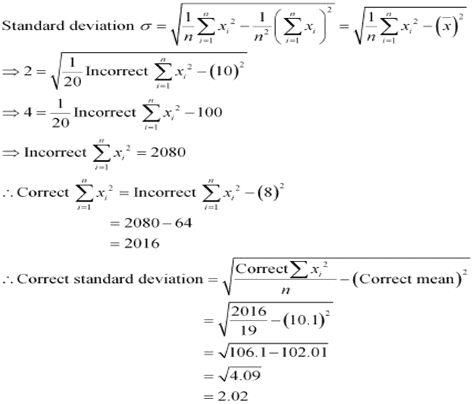 NCERT Solutions Class 11 Maths Chapter 13 - Statistics