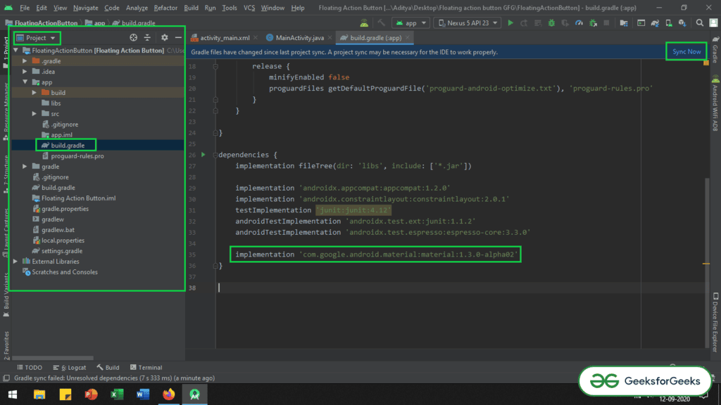 Floating Action Button (FAB) in Android with Example - Software ...