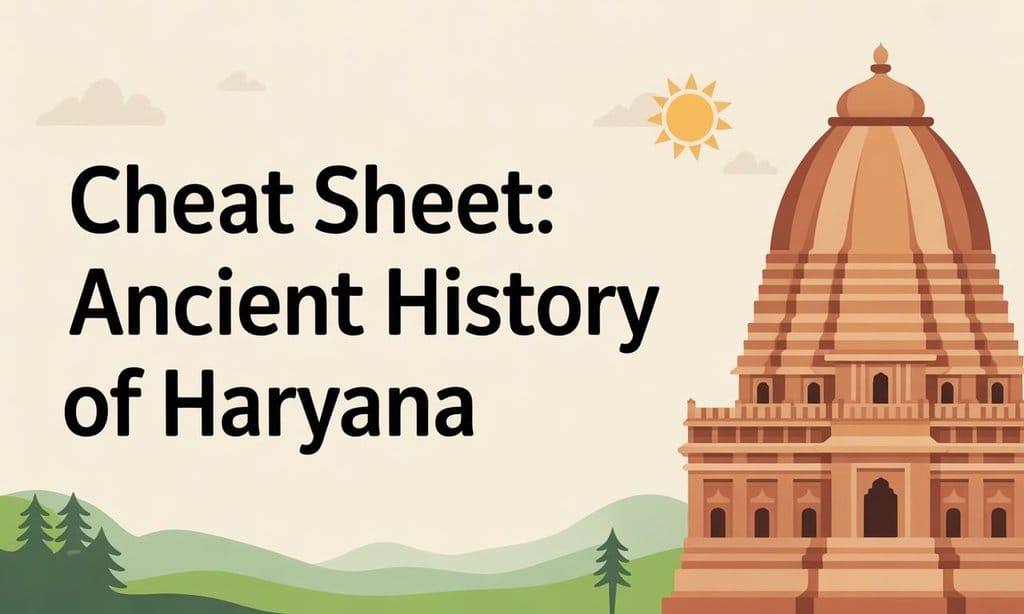 Cheat Sheet: Ancient History of Haryana