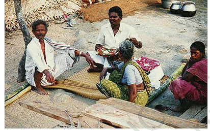 Weavers Producing Cloth