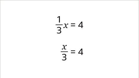 Solving for x - 4 - Year 7