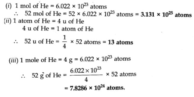 NCERT Solutions: Some Basic Concepts of Chemistry