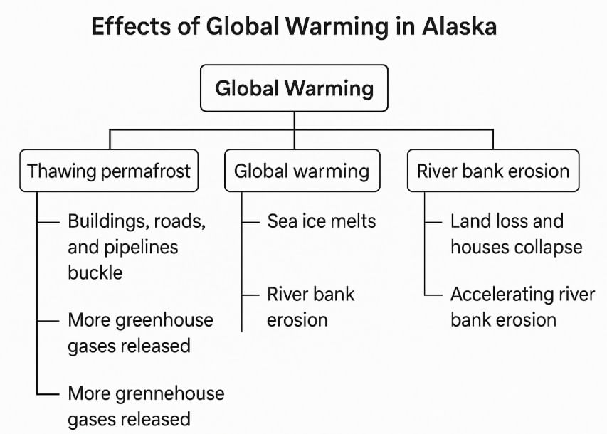 Textbook Solutions: Melting Ice in Alaska | Gul Mohar Class 8: Book Solutions, Summaries & Worksheets