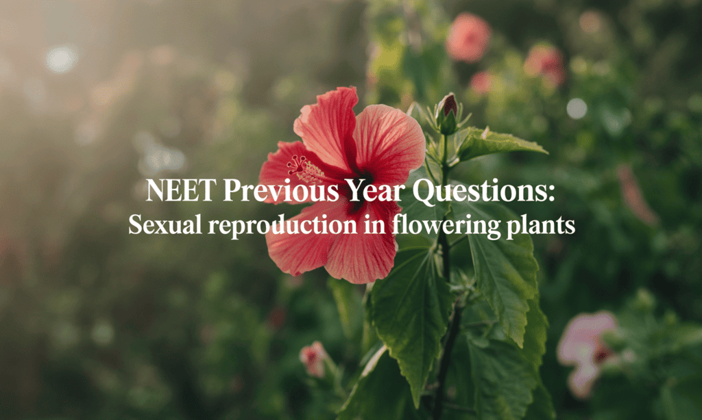 NEET Previous Year Questions (2016-2025): Sexual Reproduction in Flowering Plants | Biology Class 12