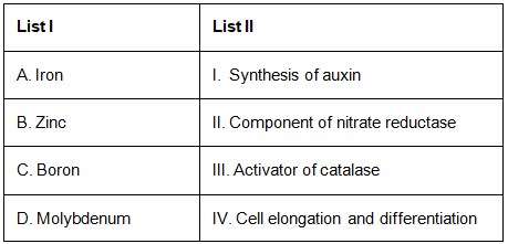 NEET Previous Year Questions (2016-2024): Mineral Nutrition (Old NCERT)