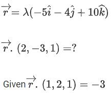 JEE Main Previous year questions (2021-23): Vector Algebra and Three Dimensional Geometry - 2