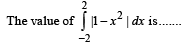 JEE Advanced (Fill in the Blanks): Definite Integrals & Applications of Integrals | Chapter-wise Tests for JEE Main & Advanced