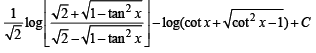 JEE Advanced (Fill in the Blanks): Indefinite Integrals | Chapter-wise Tests for JEE Main & Advanced