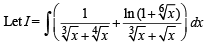 JEE Advanced (Fill in the Blanks): Indefinite Integrals | Chapter-wise Tests for JEE Main & Advanced