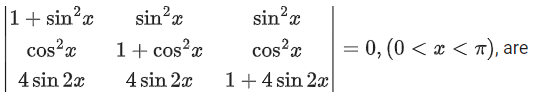 JEE Main Previous year questions (2021-23): Matrices and Determinants - 2