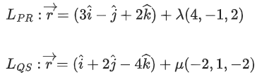 JEE Main Previous year questions (2021-23): Vector Algebra and Three Dimensional Geometry - 2
