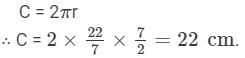RD Sharma Solutions (Part - 1) - Ex-21.1, Mensuration - II Area of Circle, Class 7, Math | RD Sharma Solutions for Class 7 Mathematics