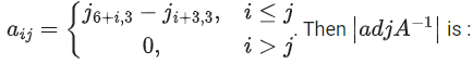 JEE Main Previous year questions (2021-23): Matrices and Determinants - 2