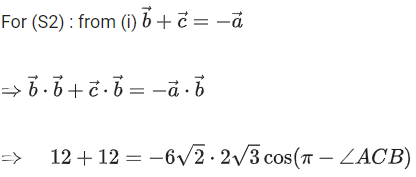 JEE Main Previous year questions (2021-23): Vector Algebra and Three Dimensional Geometry - 1