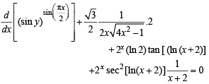 JEE Advanced (Subjective Type Questions): Differentiation | Chapter-wise Tests for JEE Main & Advanced