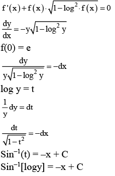 JEE Main Previous year questions (2021-23): Differential Equations