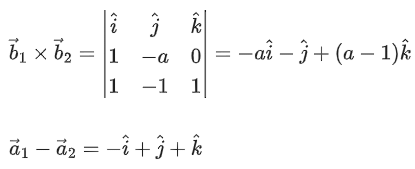 JEE Main Previous year questions (2021-23): Vector Algebra and Three Dimensional Geometry - 1