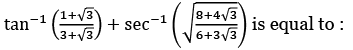 JEE Main Previous Year Questions (2021-23): Inverse Trigonometric Functions